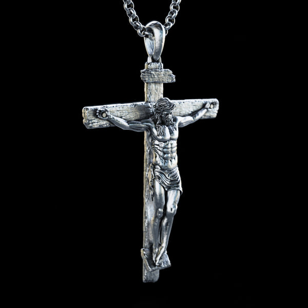 Wood wall Crucifix, Jesus Christ Cross, wooden Cross gift of love (Add a dollar and get a free necklace!)