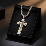 Triple Stainless Steel Cross Necklace