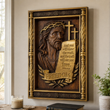 John 8:32 Hand-Carved Beechwood Christian Wall Plaque – The Truth Shall Set You Free