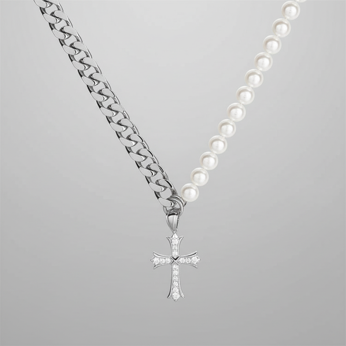 Necklace worn – side view