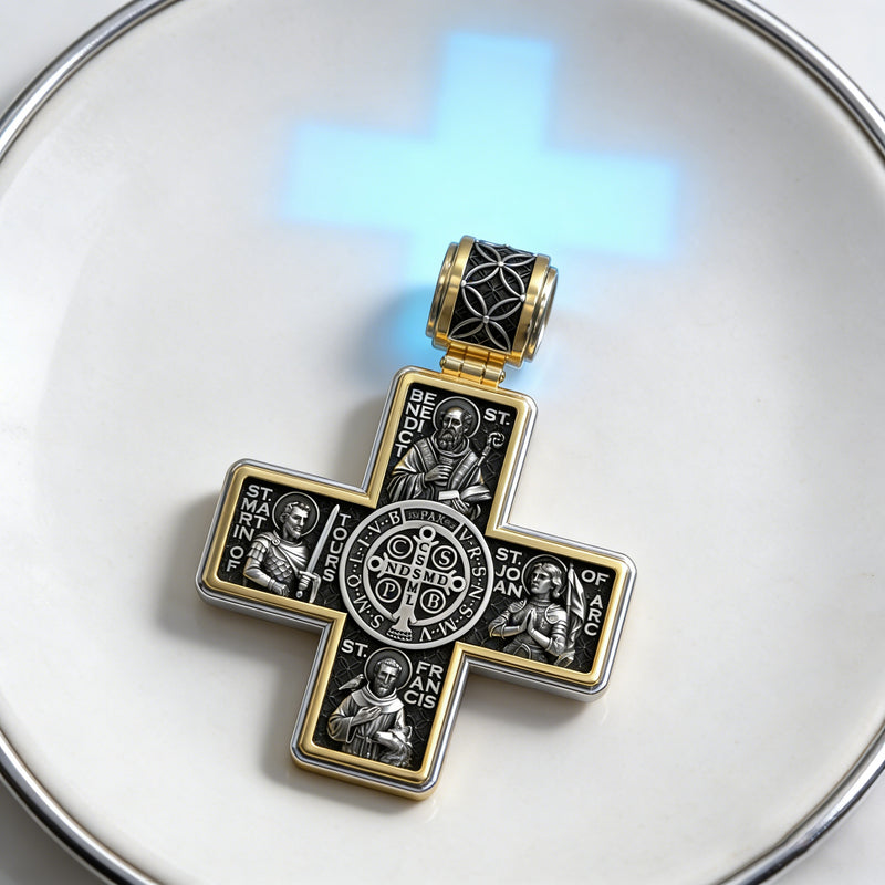 Wearing the cross pendant