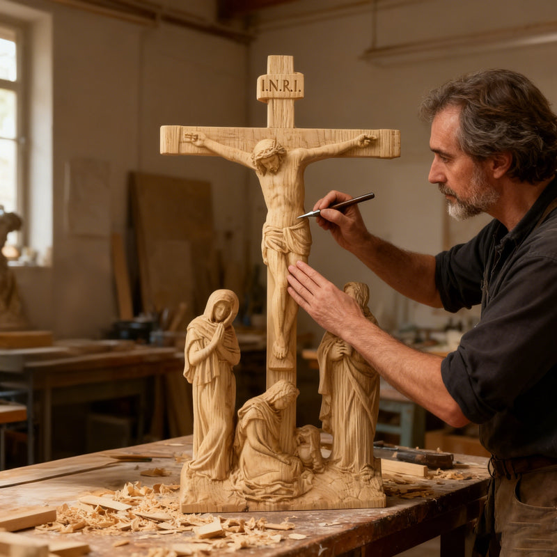 New Product Jesus crucifixion scene ornaments