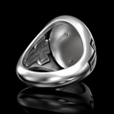 925K Sterling Silver Praying Hands Ring - Christian Symbol of Faith and Devotion