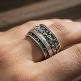 The Last Supper 925K Sterling Silver Open End Adjustable Ring