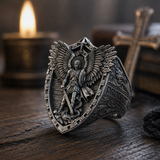 Archangel Michael Steel Titanium Ring——Giving us the strength and courage to move forward