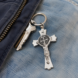 Saint Benedict Cross Keychain – Your Daily Shield of Faith and Protection - Christian gift presentation