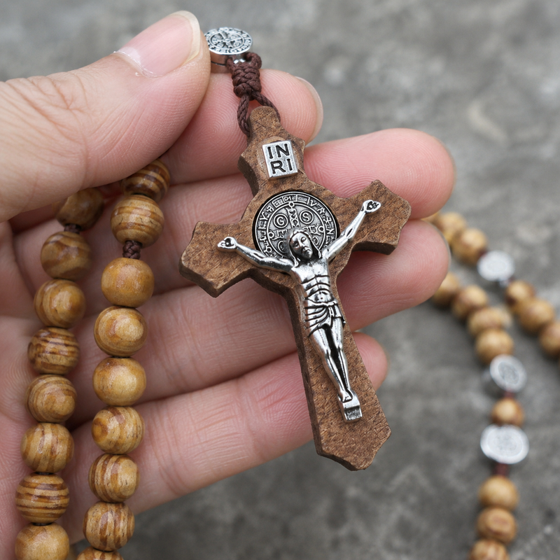 St. Benedict Exorcism Rosary Necklace – BGCOPPER
