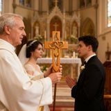 50% Off Today!Interwoven Hearts Wood Cross - A God-Centered Symbol for Marriage & Anniversaries