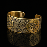 Handcrafted Metatron’s Cube Sacred Geometry Bracelet – S925 Sterling Silver / Copper