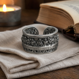 The Last Supper S925 Silver Adjustable Ring - craftsmanship detail
