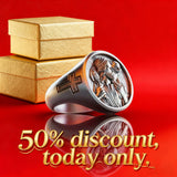 50% Off Today!Steel and Titanium Jesus Shepherd Ring