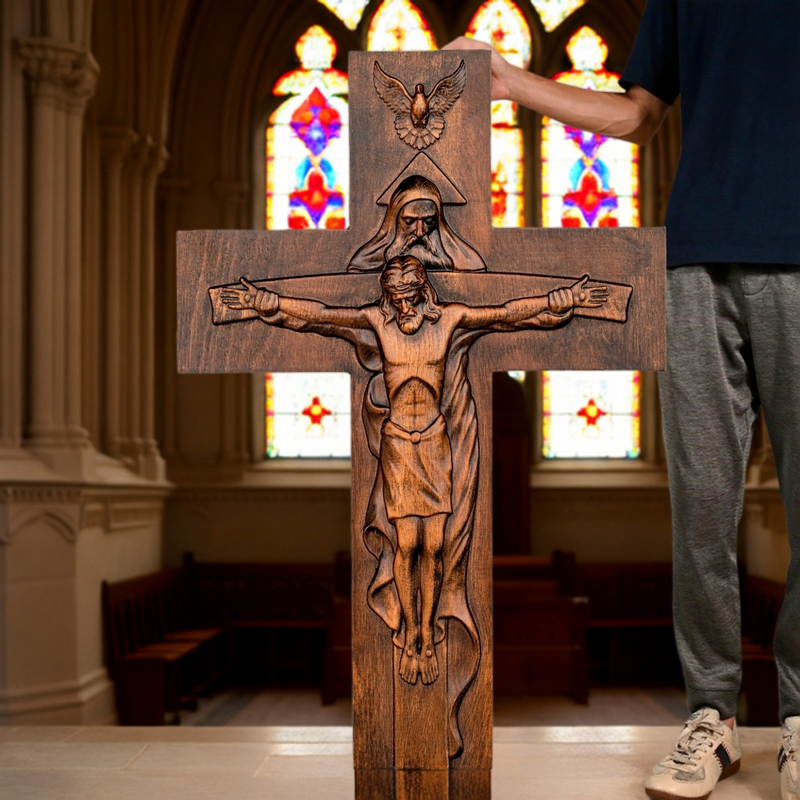 Trinity Wooden Large Cross