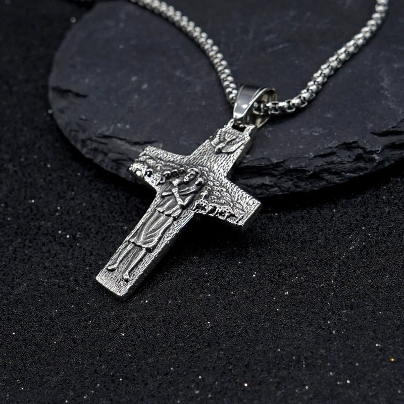 Good Shepherd · Stainless Steel Cross Necklace - BGCOPPER