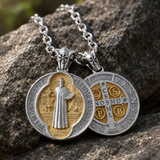 St. Benedict Home Blessing Titanium Steel Pendant