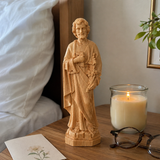 Joseph Beechwood Round Carved Tabletop Ornament