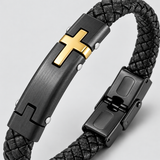 Walk by Faith – Men’s Braided Christian Cross Bracelet | A Meaningful Gift of Faith