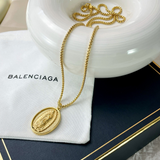 18K Gold Virgin Mary of Guadalupe Necklace
