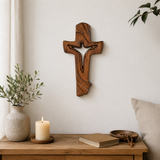 Jesus Ascends the Cross Wood Carving