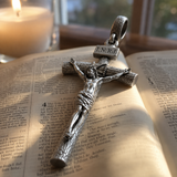 S925K Silver Jesus Christ Crucifix Pendant