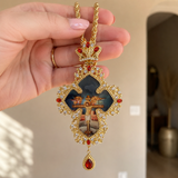 Orthodox Crucifix Icon Pendant Necklace
