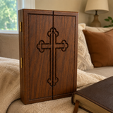 The Life of Christ Hand-Carved Beechwood Triptych – From Nativity to Resurrection Glory