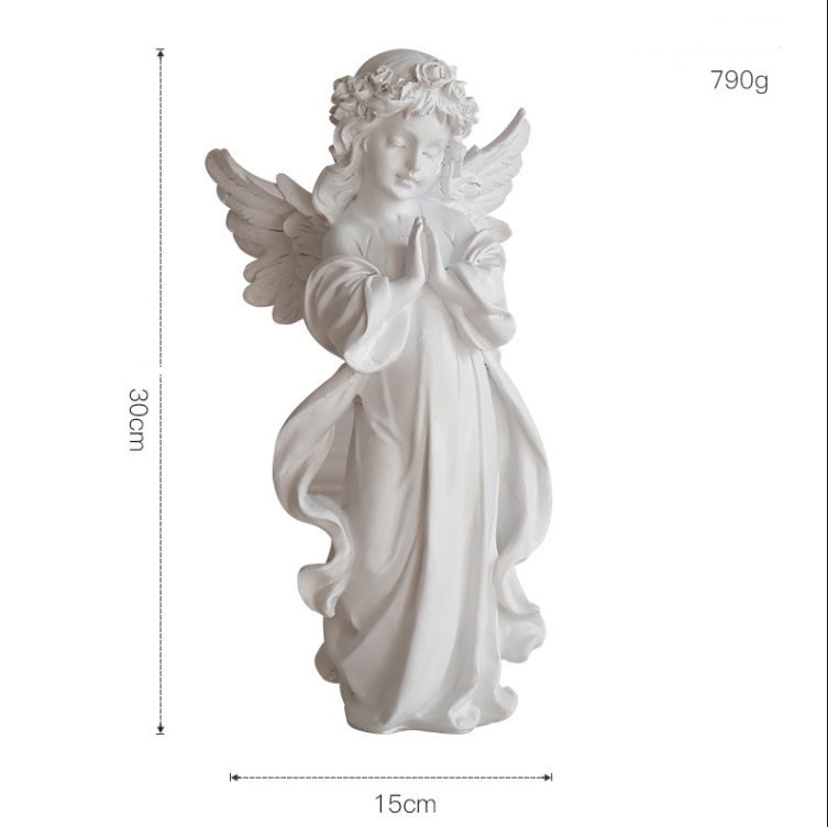 Little angel statue mini angel sculpture statue indoor and outdoor home garden decoration vintage decorative gifts