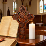 Keltisches Kreuz Holz schnitzerei