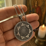 Seal of the Seven Angels Round Necklace Amulet