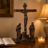 New Product Jesus crucifixion scene ornaments - size and finish detail