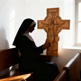 BGCOPPER Himmelfahrt Jesu Holzschnitzerei Kreuz-Die besten Geschenke für Ostern