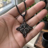 Celtic Trinity Knot Necklace – Christian Faith Pendant in Gold, Silver & Black