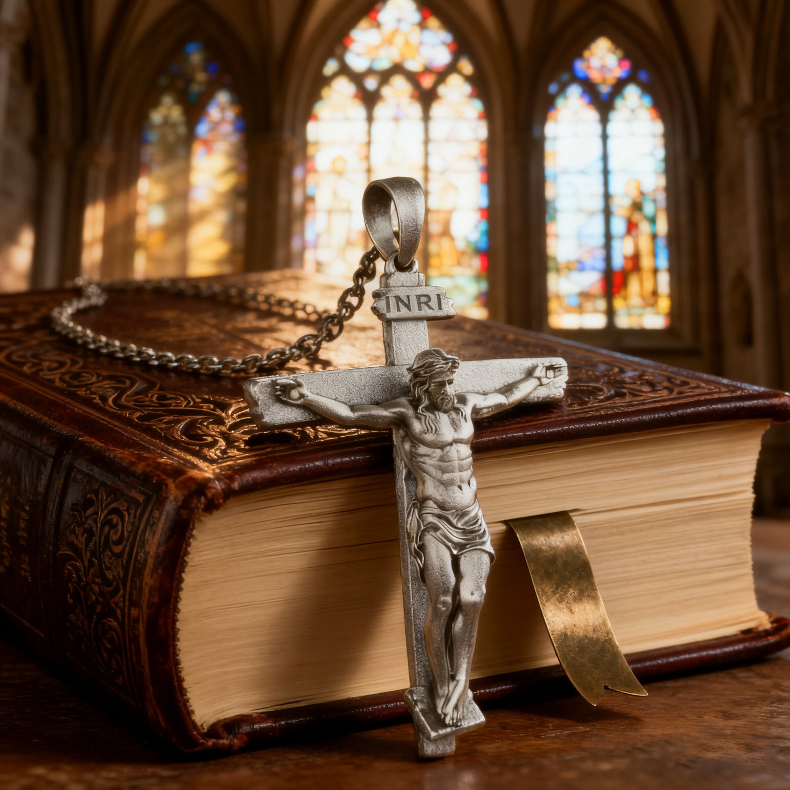 S925K Sandblasted Silver Jesus Crucifix Pendant – BGCOPPER