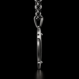 Titanium Steel Shield of Faith Cross Pendant | Protective Christian Jewelry