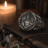 St. Michael Archangel Holy Sword Gabriel Angel S925K Silver Ring