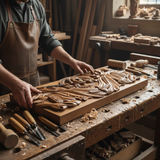 Trinity of Grace” Hand-Carved Jesus & Holy Spirit Wood Wall Art – 22.75