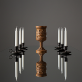 Boxwood "Last Supper" Chalice  Hand-Carved Communion Cup | Eternal Symbol of Redemption & Fellowship