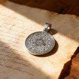 Vintage Titanium Seven Archangel's Seal Pendant - Amulet against evil eyes, curses, spells