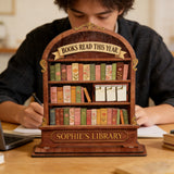 Vintage Book Reading Counter | Mark Your Reading Journey with a Warm Touch
