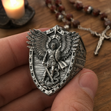 Archangel Michael Steel Titanium Ring——Giving us the strength and courage to move forward