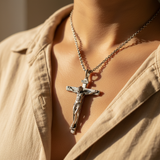 INRI Jesus Crucifix Cross Pendant Necklace