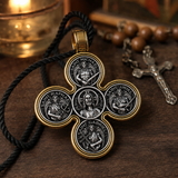 Baroque Style Crucifix Pendant with Jesus and the Four Archangels – A Symbol of Faith and Divine Protection