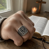 S925K Silver Handcrafted Jesus Crucifixion Scene Ring