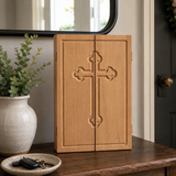 The Life of Christ Hand-Carved Beechwood Triptych – From Nativity to Resurrection Glory - Christian gift presentation