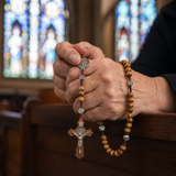 St. Benedict Exorcism Rosary Necklace