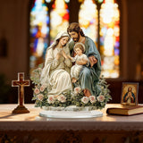 Holy Family 2D Flat Acrylic Decor – A Gentle Reminder of Love & Unity in Your Home