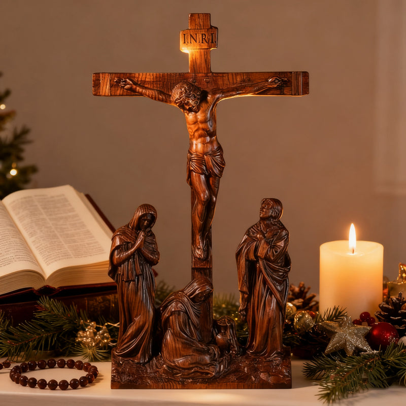 New Product Jesus crucifixion scene ornaments