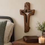 Jesus Ascends the Cross Wood Carving
