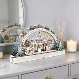 Wooden Christmas LED Village Bridge Light – A Cozy Winter Wonderland in Your Home