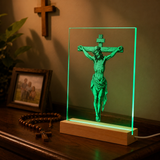 Jesus Crucifixion Glass Lamp: Turning Faith into a Tangible Daily Sacred Object