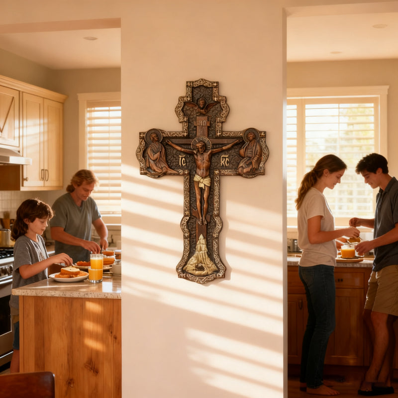 A Sacred Presence for Your Home: Hand-Carved Orthodox Cross